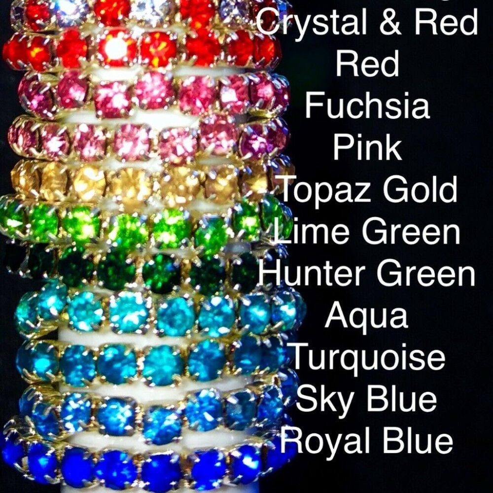Rhinestone Row Toe Ring ALL COLORS (You Choose) - Picture 3 of 3